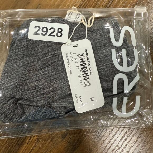 Eres Manchette Twisted Front Crayon Gray Retro Bikini Top US 12 $255 - Picture 2 of 3